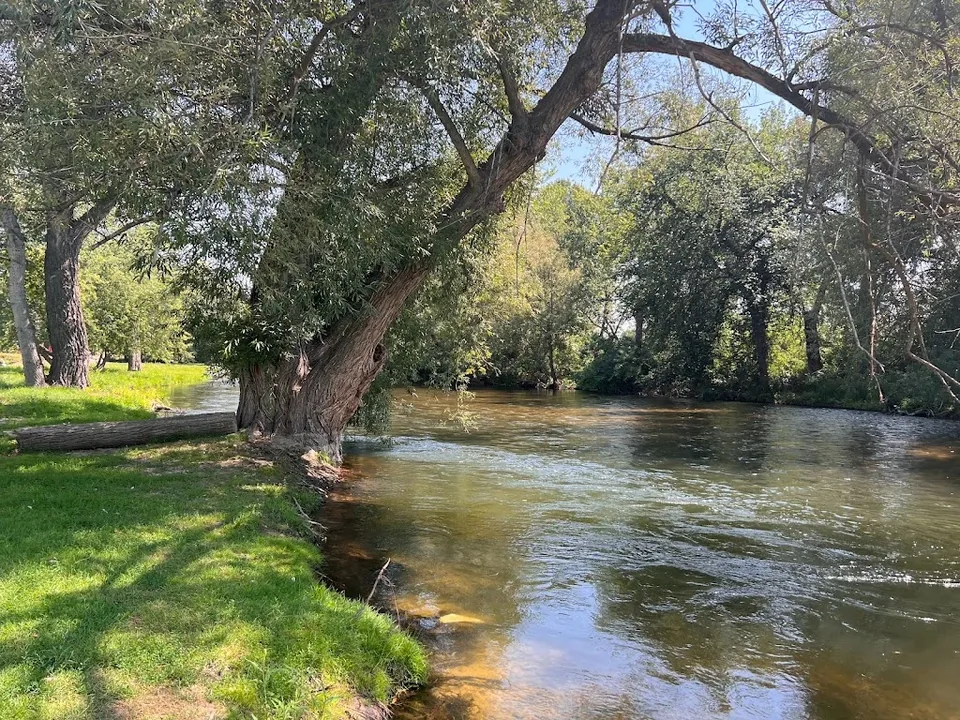 The Boise River at Eagle.