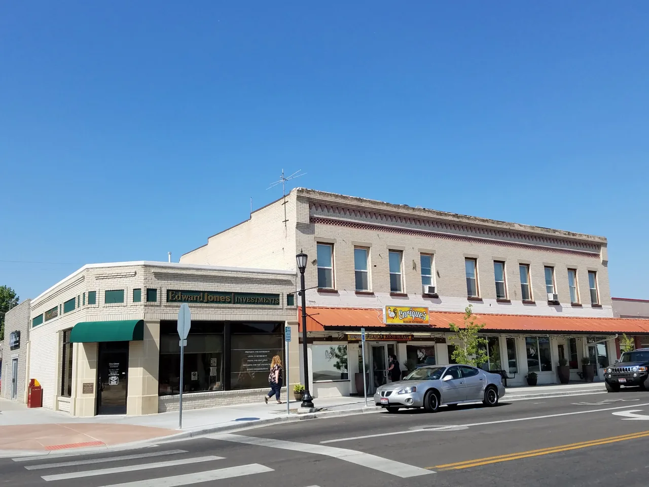 The Kuna State Bank building, opened in 1916, and the Kuna Mercantile beside it in downtown Kuna.