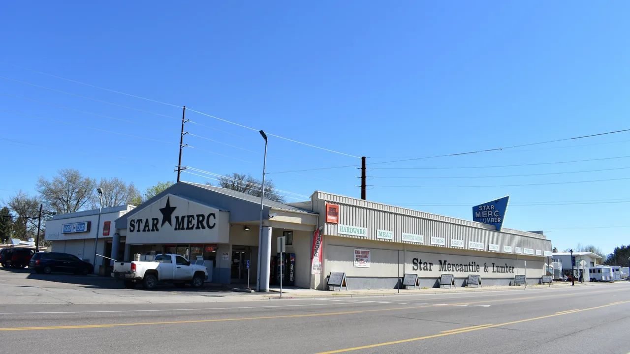 The Star Mercantile and Lumber store in Star; the business began in 1908.